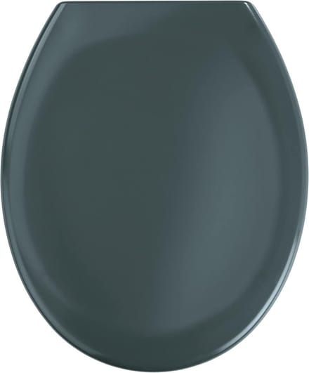 Premium Ottana Thermoset Plastic Toilet Seat, Dark Grey