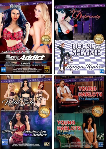 Erotische DVD - Harmony - Set van 8 DVD's - Pack E