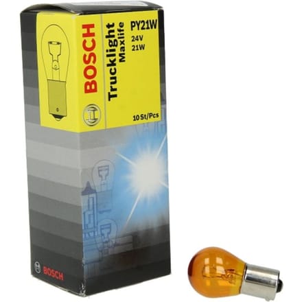 P27/7w lamp BOSCH PY21W Trucklight Maxlife 24V, 21W