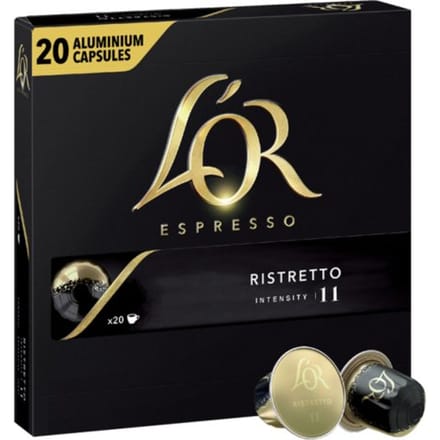 Koffiecups L'Or espresso Ristretto 20 stuks