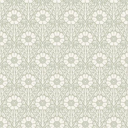 Boråstapeter Vliesbehang 5811 - Nordic Folks - Botanisch Groen - 53cm x 10.05m