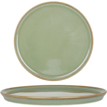 Bonna Dessertbord - Sage Hygge - Porselein - 22 cm - set van 6