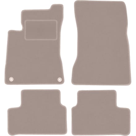 Beige velours matten voor: Mercedes A W177 hatchback, sedan (2018-)