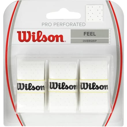Wilson Pro Overgrip Perforated Verpakking 3 Stuks-Wit