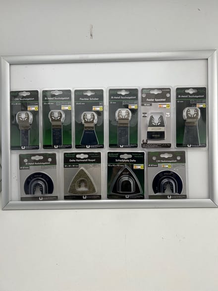 10 verschillende Multitool accessoires - 0102-0105-0106-0107-0108-0110-0111-0113-0114 en 01136