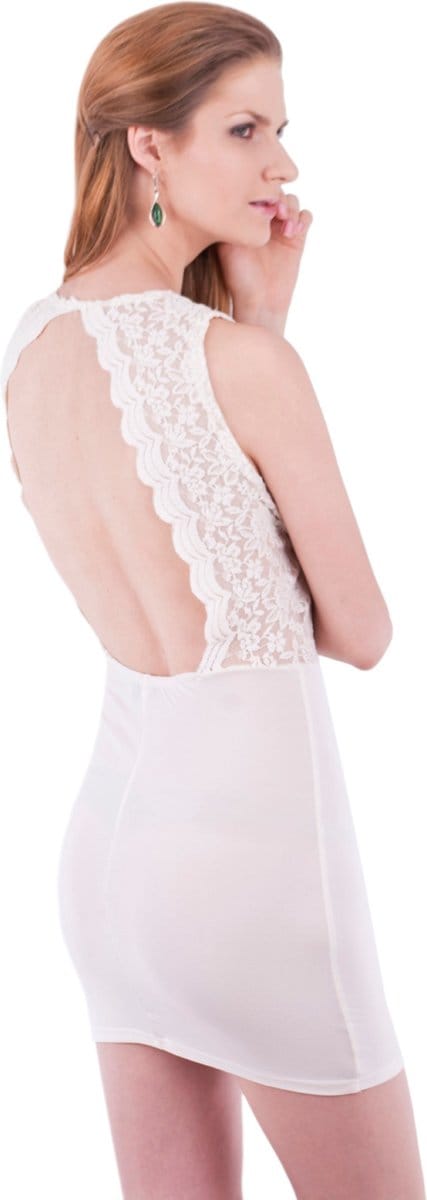 Witte mini-jurk - John Zack / L