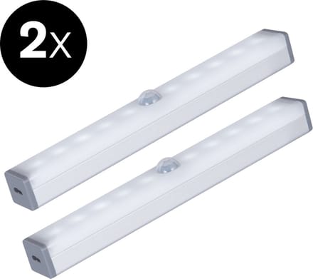 Sinji LED Lamp Bewegingssensor 2 – PACK – Kastverlichting/ Keukenverlichting op batterij – LED Kast verlichting Draadloos - 15 cm