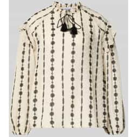 regular fit blouse met stitchings