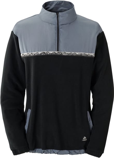 Jones Recycled Half Zip Fleece Met Halve Rits Zwart M Man