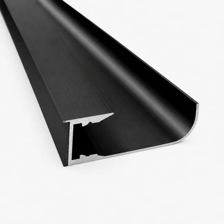 Zwart aluminium profiel 2m voor led lint
