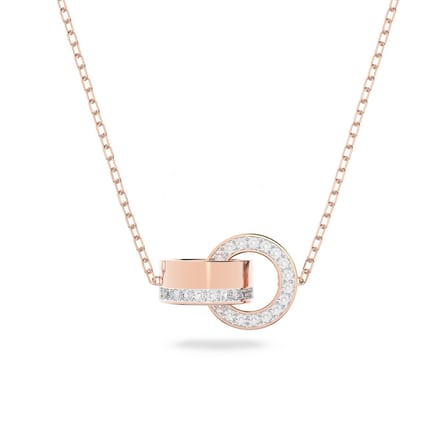 Swarovski Dames Ketting Metaal  -  Roségoudkleurig