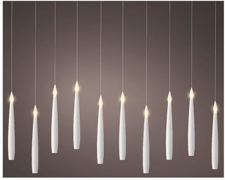 Decoris Led Kaarsen - 10 Led's - Warm Wit - 18cm - Binnen