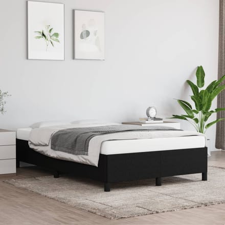 vidaXL - Bedframe - zonder - matras - 120x200 - cm - stof - zwart