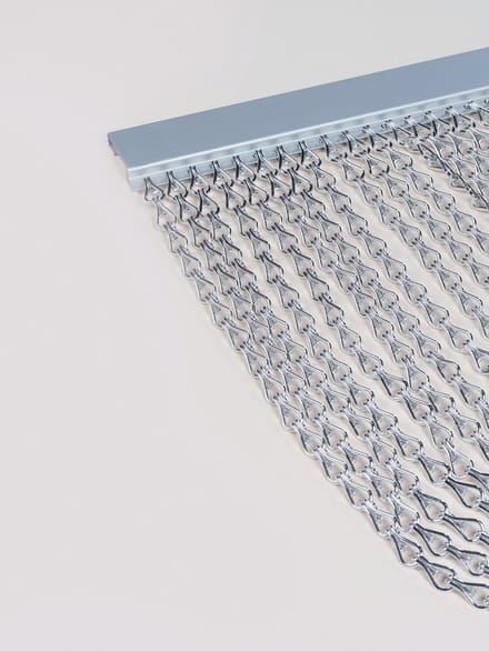 DEGOR - vliegengordijn/deurgordijn - aluminium - zilver - 90x210cm