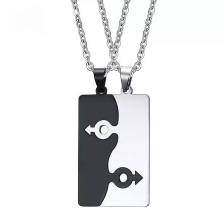 Vriendschapsketting - Zwart & Zilver - Liefde & Vriendschap - EmmyRovi