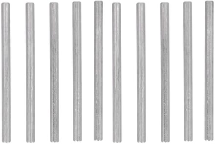 10 Stuks RVS Hexagonale Staven, Diameter 5mm, Lengte 75mm voor Draaimachines en Technische Toepassingen