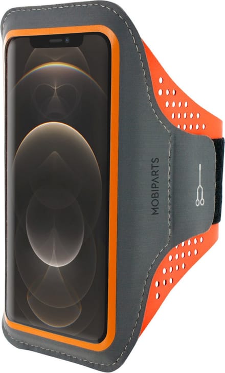 Mobiparts Comfort Fit Sport Armband Apple iPhone 12 Pro Max Neon Orange