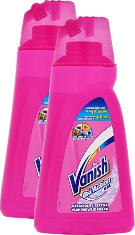 Vanish Oxi Action Intelligence Gel Vlekkenverwijderaar - 2x1ltr