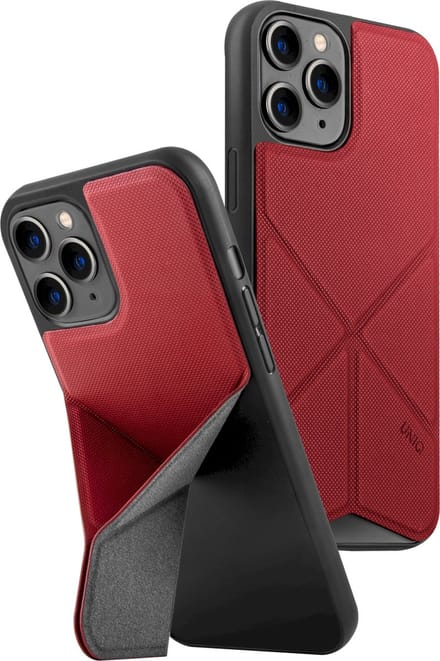 Uniq Transforma Serie - Hoesje - iPhone 12 Pro Max - Rood - Magnetische Standaard