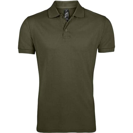 SOLS Heren Prime Pique Poloshirt met korte mouwen (Leger)