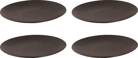 Palmer - Bord - Ruston - 27 cm - Bruin - Stoneware - Bordenset - 4 stuks