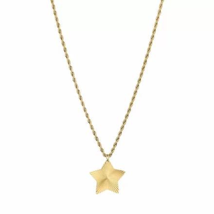 Bijoutheek Collier Ster Gedraaid Goud
