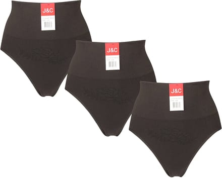 3-pack Dames correctie slip W735 van J&C Bruin - maat S/M