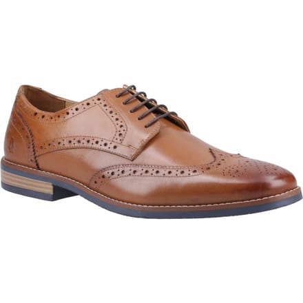 Hush Puppies Mack Leren Heren Tan Brogues Schoenen