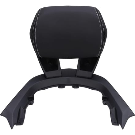 Coussin de dossier de siège arrière en cuir PU pour passager de moto avec support pour Xmax300 black