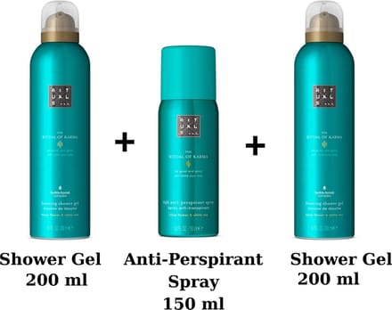 Rituals - Karma - 2x Shower Gel a 200 ml + 1x Anti Perspirant Spray 150 ml