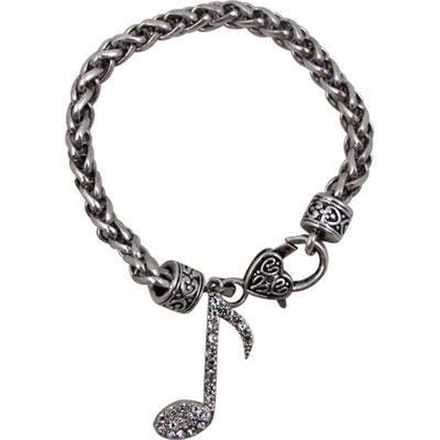 Armband met hanger muzieknoten
