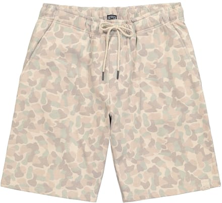 STHUGE - Heren - Sweatbermuda patroon Relaxed Fit - Zacht graniet - Maat L