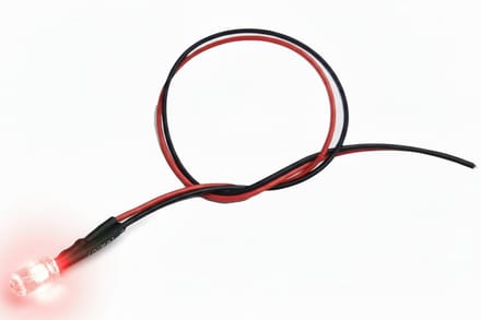 2x Mini LED indicatielampje - KNIPPEREND - 5mm - 3-12V - Rood