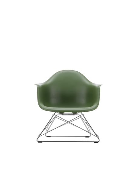 Vitra Eames Plastic Armchair LAR - forest RE - glanzend chroom