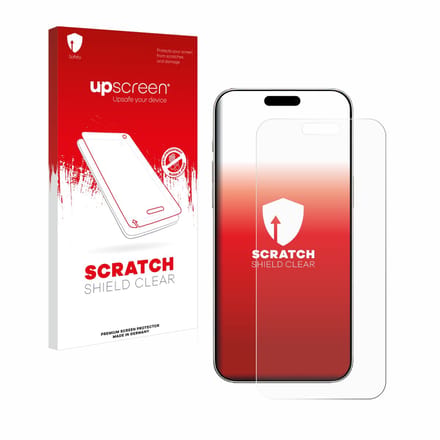 upscreen - Screenprotector voor Apple iPhone 16 Pro - Folie Beschermfolie transparant