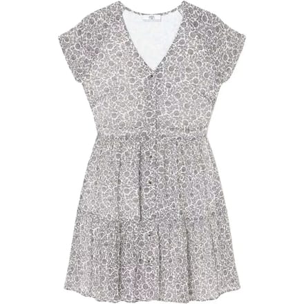 Jurk met korte mouwen voor dames Le Temps des cerises Chardon