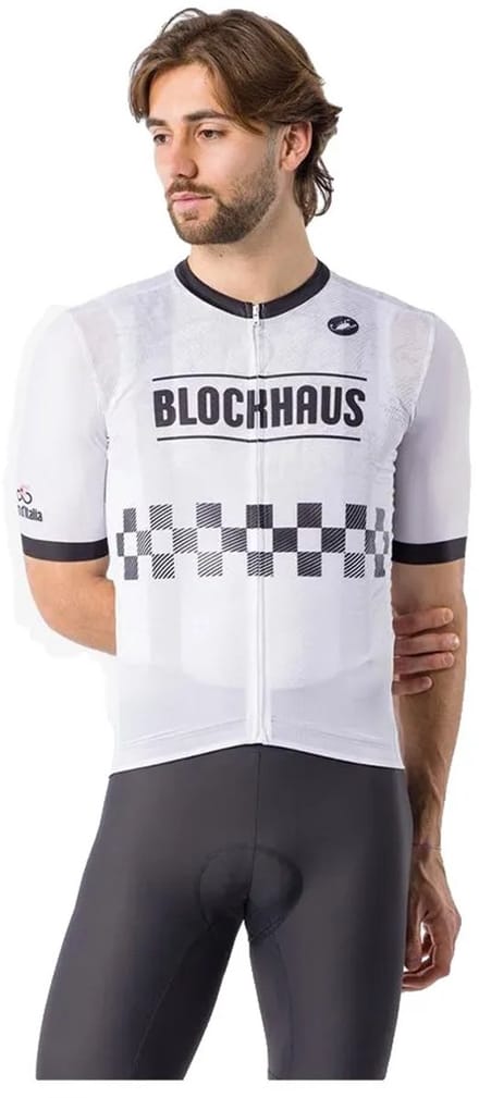 Castelli #giro109 Blockhaus Korte Mouw Wielertrui Wit M Man