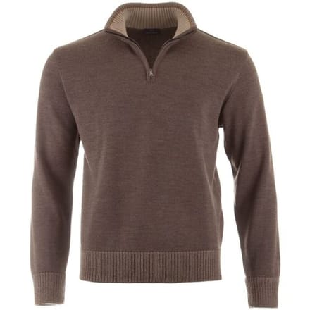 Paul & Shark Trui Shark Tag Soft Cool Touch Wool Half Zip Falcon / male