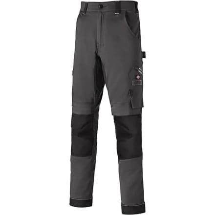Dickies Universele Flex Kniestuk Heren Grijs/Zwarte Broek