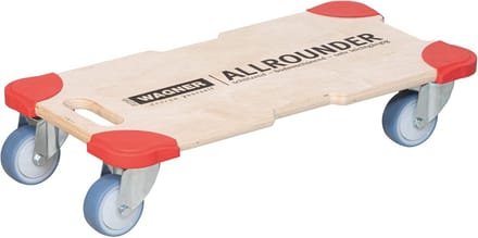 Robuuste rolplank met muurbescherming voor zware lasten tot 400 kg