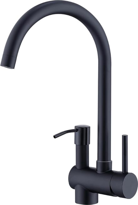 Goodivery ® Stijlvolle Keukenkraan met Zeepdispenser en 360° Draaibare Uitloop
