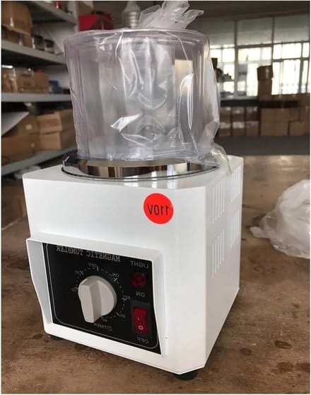 Magnetische Polijstmachine - Mini Afwerking Tool - Sieraden Maken - Efficiënte Reiniging - 160x170x250mm - Zwart