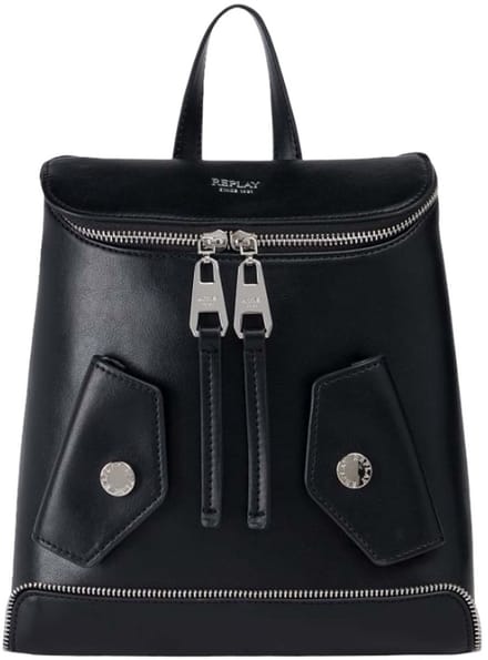 REPLAY vrijetijdsrugzak rugzak Backpack Black zwart