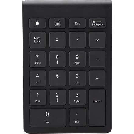 Zwart 22 Toetsen Mini Numpad Draadloos Bluetooth Numeriek Toetsenbord Voor OS X PC