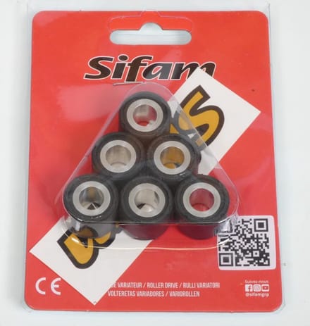 sifam variator roller voor scooter piaggio 50 typhoon 2t euro4 2018 tot 2020 19x15.5 6grs nieuw