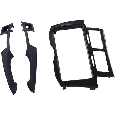 Auto Fascia 2DIN Radio Stereo Dashboard CD Frame Paneel Vervanging voor Yaris Vitz Platz 2005‑2011 Zwart zwart