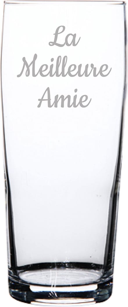 Bierfluitje gegraveerd - 19cl - La Meilleure Amie