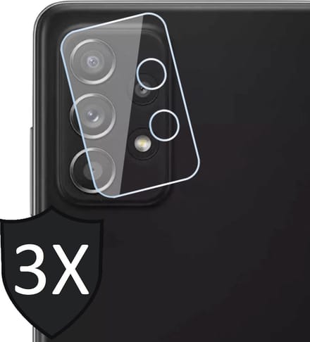 Camera Screenprotector geschikt voor Samsung Galaxy A52s - Tempered Glass Screen Protector - 3 Stuks