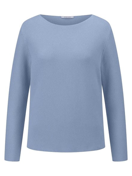 Trui boothals Van Peter Hahn blauw