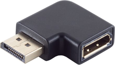 Powteq - Haakse Displayport adapter - Haaks naar rechts - Displayport 1.4 adapter